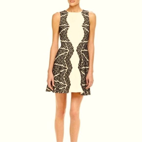 Diane Von Furstenberg Dresses & Skirts - Diane Von Furstenberg Daniella Eyelash Lace Detail Sleeveless Mini Dress size 0